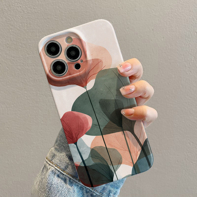 Phone Cases Drawing - Naturkunst-Blatt-Hülle für iPhone 17 16 15