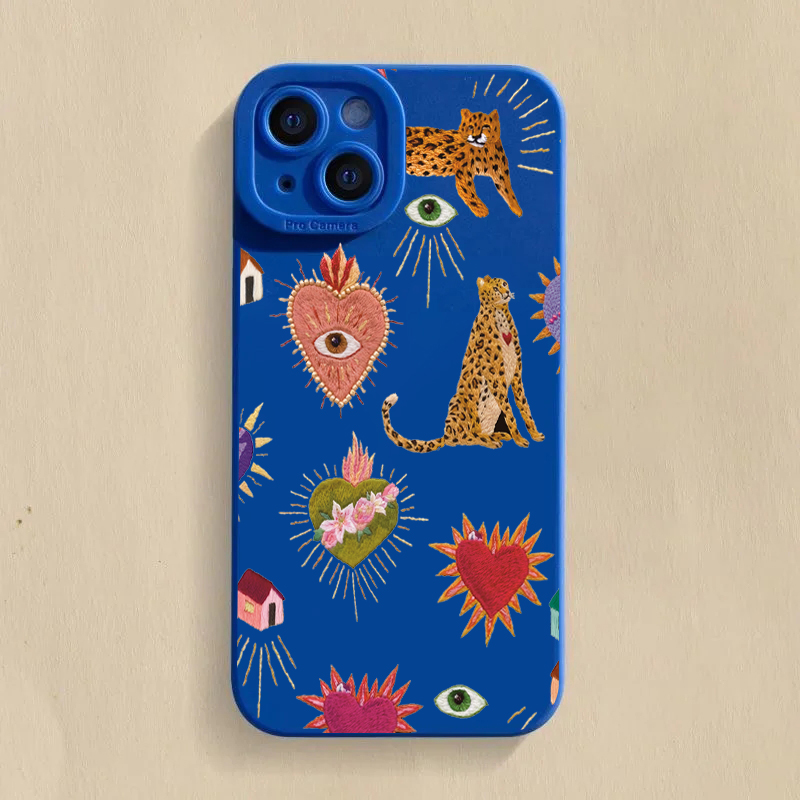 Phone Cases Galaxy S26 - Blumen-Leoparden-Augen Handyhülle für Samsung Galaxy S26