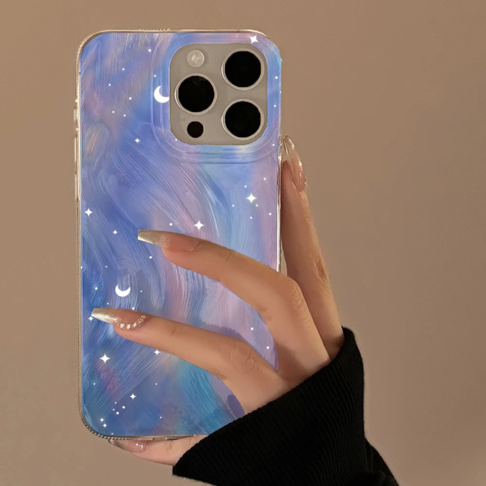 Phone Cases Redmi - Modische Glitzer-Sternen-Gradienten-Handyhülle für Xiaomi Redmi Note