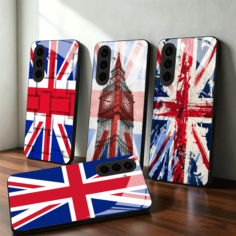 Phone Cases Uk Samsung - Union Jack England UK Flagge Glas-Handyhülle