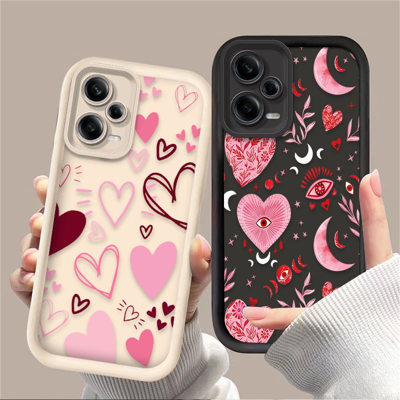 Phone Cases Redmi - Rosa Herzförmige Handyhülle für Xiaomi Redmi
