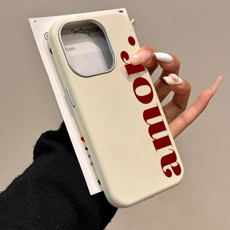 Phone Cases Drawing - Die rote künstlerische Handyhülle mit Buchstaben-Lichee-Muster