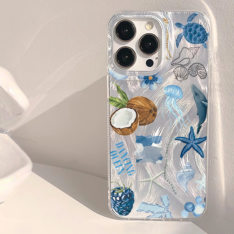 Phone Cases Redmi - Blue Ocean Beach Stoßfeste Handyhülle für