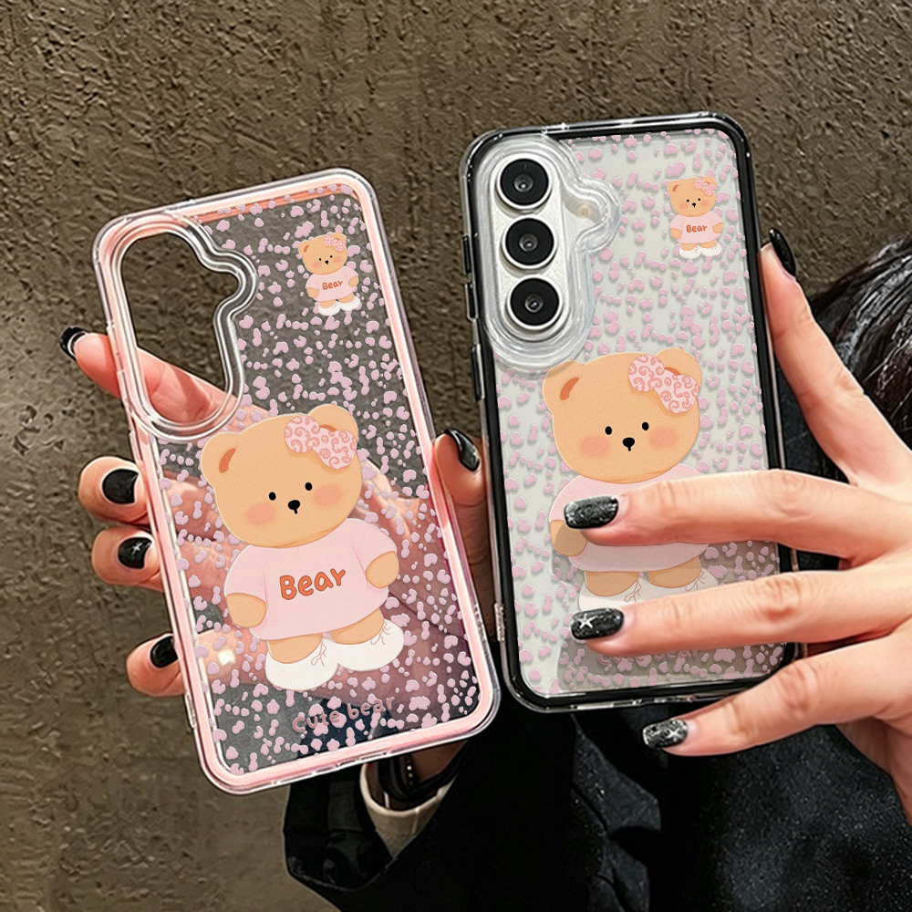 Phone Cases Galaxy S26 - Niedliche Bären-Zwei-in-Eins-Handyhülle für Samsung S25 Ultra