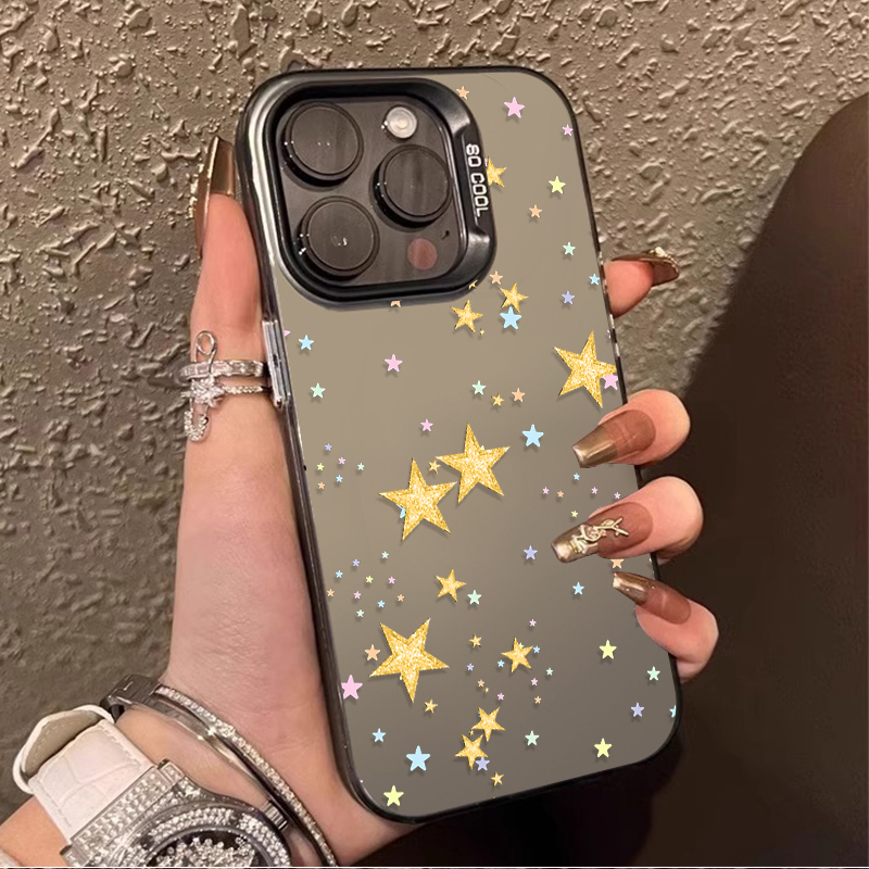 Phone Cases Redmi - Buntes Sternenmuster Matt Harte Schutzhülle für