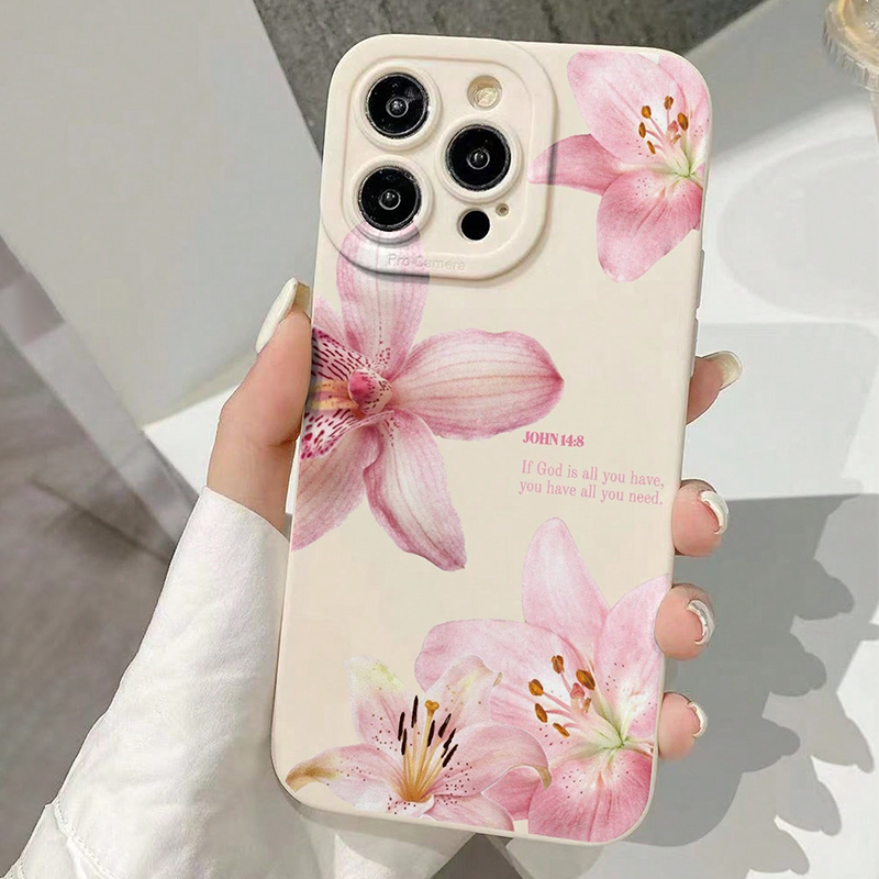 Blaue Blumenmuster-Silikon-INS – Phone Cases Blue Bewertung und Preis