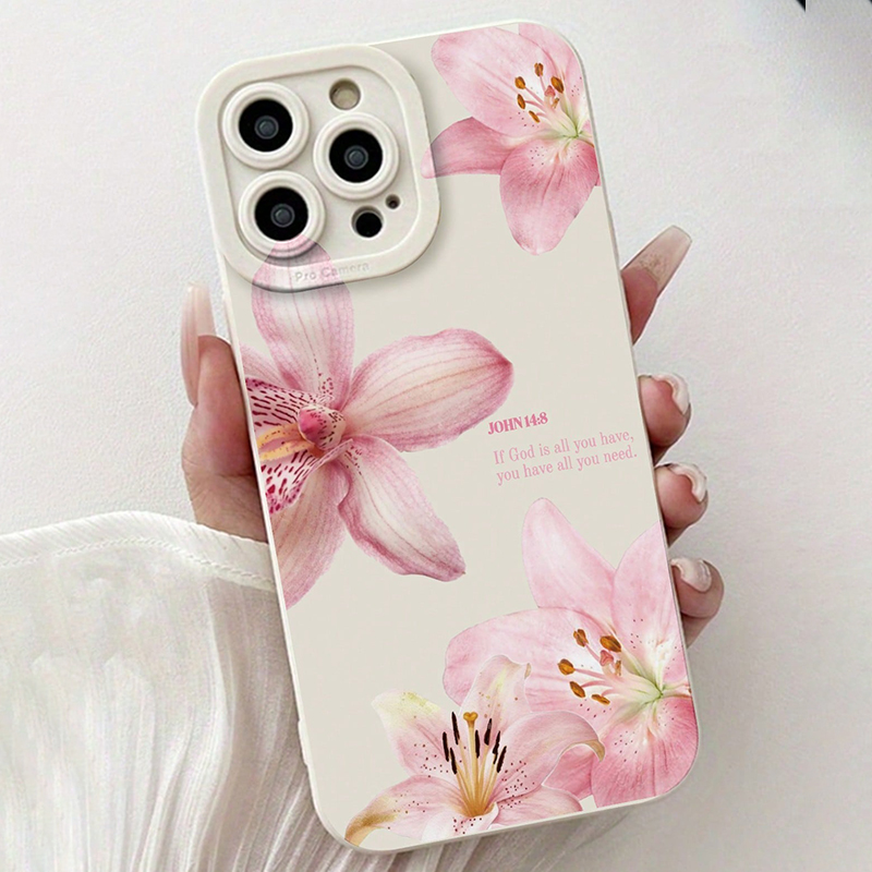 Blaue Blumenmuster-Silikon-INS – Phone Cases Blue Bewertung und Preis