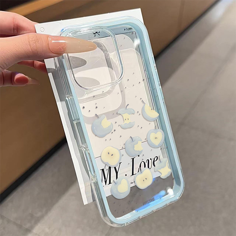 Niedliche Blaue Apfel 2-in-1 T – Phone Cases Blue Bewertung und Preis