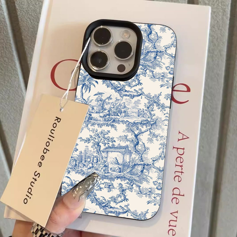 Mode Blau Weiß Porzellan Telef – Phone Cases Blue Bewertung und Preis