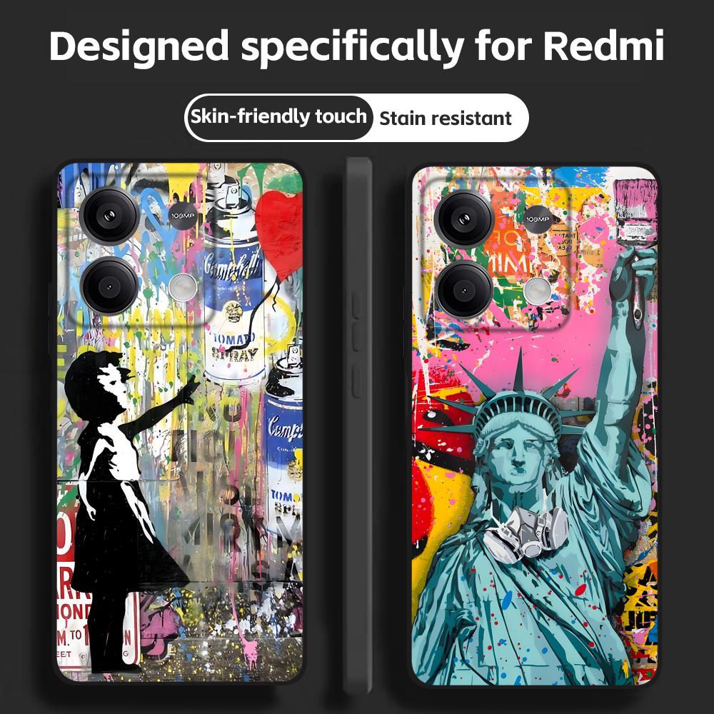 Banksy Graffiti Art Handyhülle – Phone Cases Redmi Bewertung und Preis