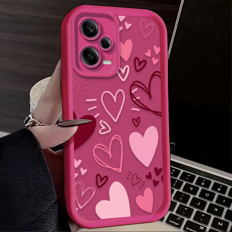 Rosa Herzförmige Handyhülle fü – Phone Cases Redmi Bewertung und Preis