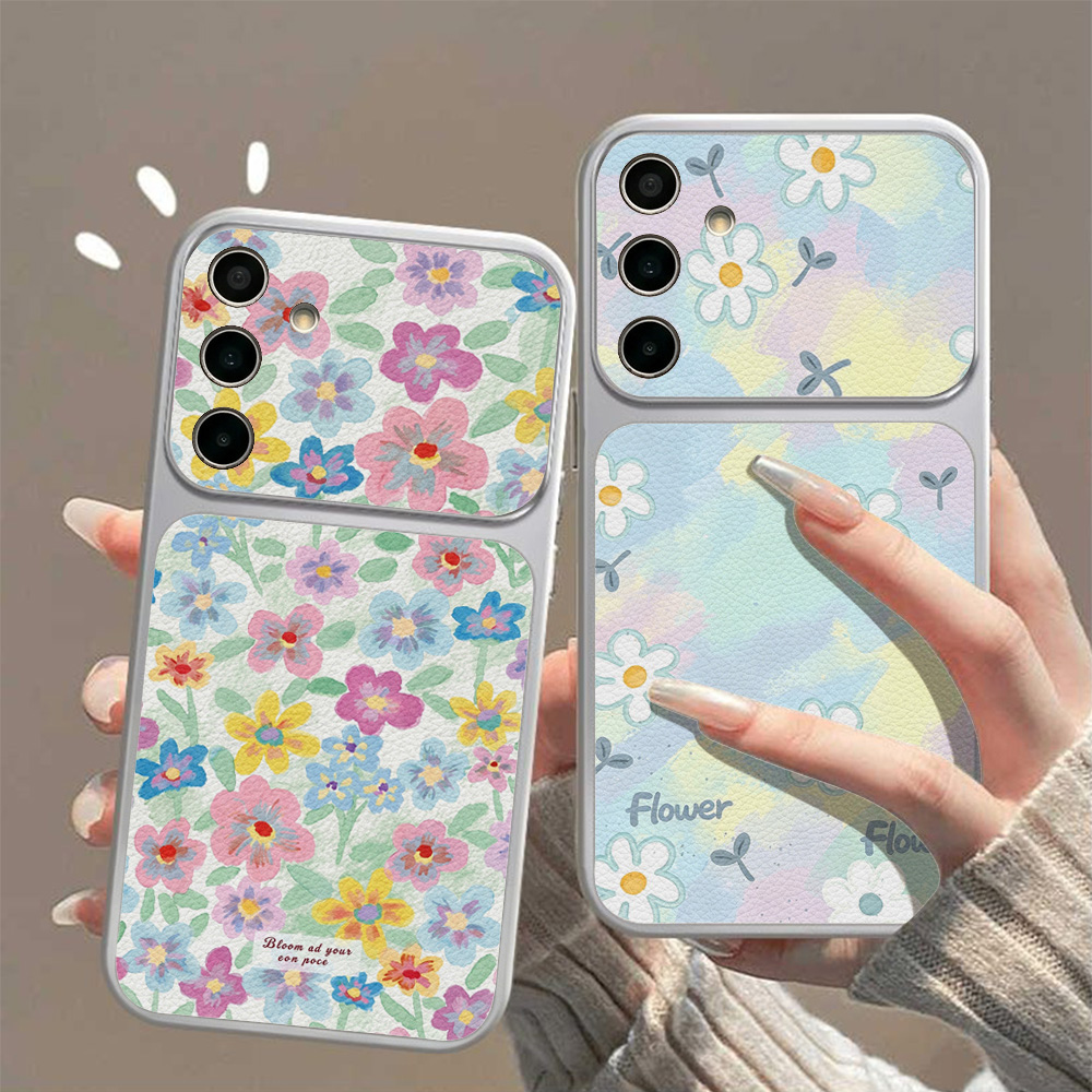 Bunte Blumen-Leder-Handyhülle  – Phone Cases Galaxy S26 Bewertung und Preis
