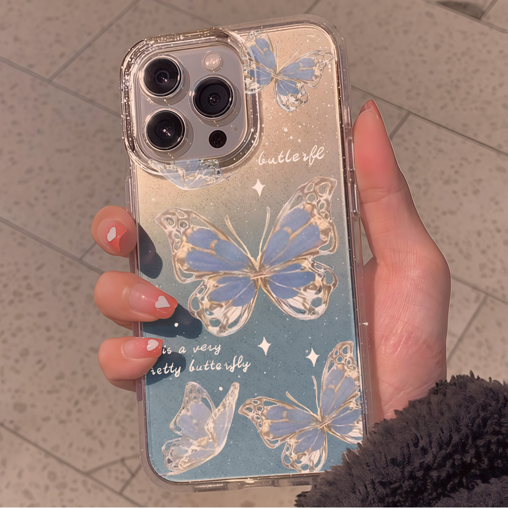 Luxuriöse Blaue Schmetterling  – Phone Cases Classy Bewertung und Preis